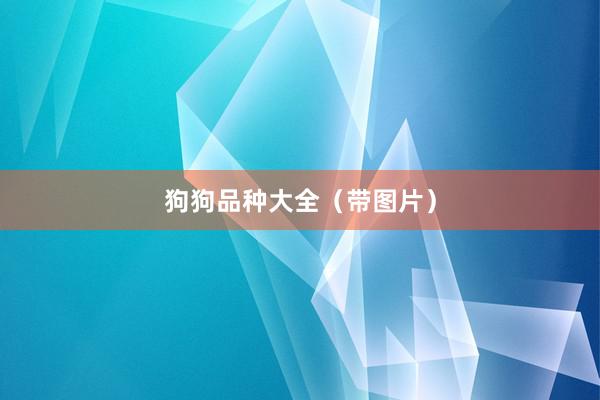 狗狗品种大全（带图片）
